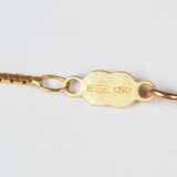 Italienische Venezianerkette mit Perlenanhänger in Muschelform, 750er Gold. - photo 4