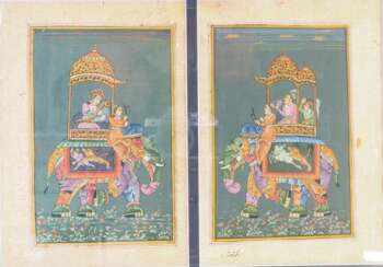 Miniaturmalerei Mogulzeit Indien, wohl 19. Jh. oder älter
