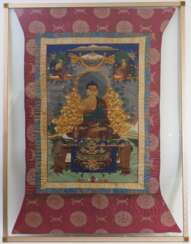 Buddhistisches Thangka, wohl um 1900