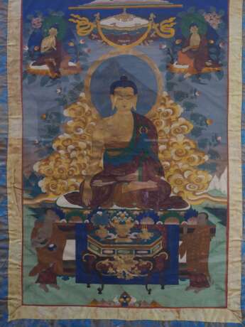 Buddhistisches Thangka, wohl um 1900 - Foto 2