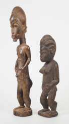 Zwei Ahnenfiguren, Westafrika, wohl Anfang 20. Jh.
