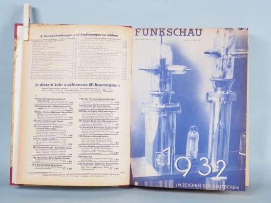 Funkschau 1932 Katalog Buchform für Funkgeräte, Zubehör Sender Empfänger etc. - фото 2