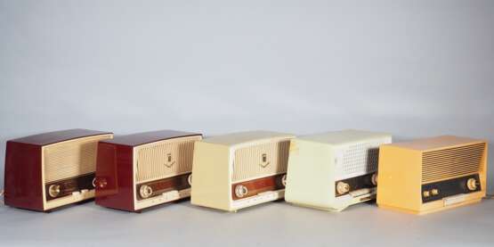 Konvolut alte Röhrenradios, 5 Stück, 1950/60er, Grundig & Philips - photo 1