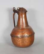 Übersicht. Antike geschmiedete Kupferkanne, 18./19. Jh. - Marokko / Orient