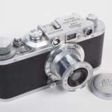 Leica II Kamera um 1936 mit Elmar 1:3,5 f=5 cm und originaler Leica Filmrollen Box - photo 2