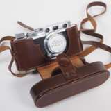 Leica II Kamera um 1936 mit Elmar 1:3,5 f=5 cm und originaler Leica Filmrollen Box - Foto 5
