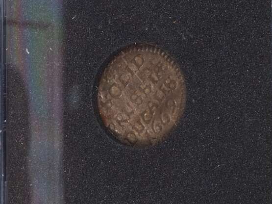 Preußen: 3 antike Silber Münzen 17. Jh. im Etui mit Zertifikat - photo 3