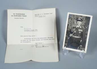 Reichsmarschall Hermann Göring handsigniertes Autogrammfoto mit Anschreiben