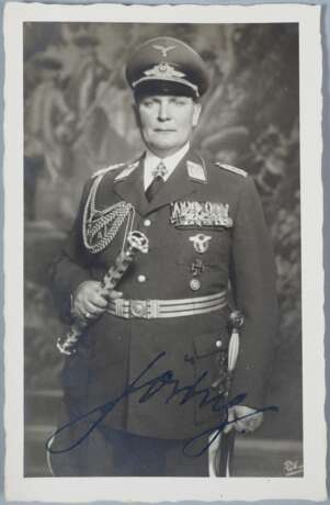 Reichsmarschall Hermann Göring handsigniertes Autogrammfoto mit Anschreiben - Foto 2