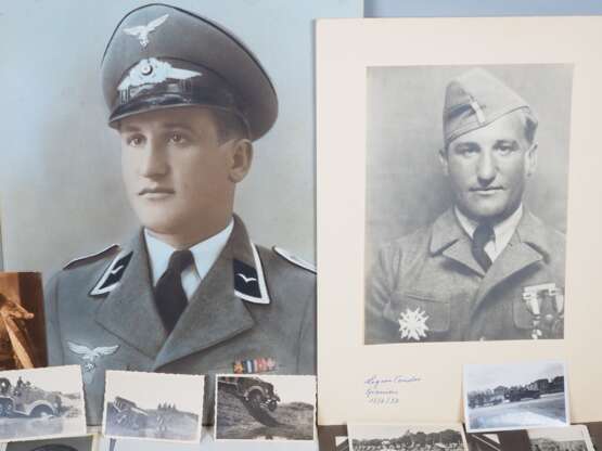 Legion Condor / Spanienkreuz Träger: Foto und Dokumenten Nachlass inkl. Soldbuch - Eisenbahnjagd in Russland - Foto 2