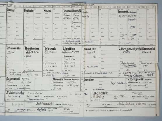 SS-Obergruppenführer Erich von dem Bach-Zelewski - Ahnentafel, Geburtsurkunde und Dokumente - Foto 4