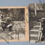 SS-Obergruppenführer Erich von dem Bach-Zelewski - Paar Großformat Fotos mit seinen Kindern - Foto 1