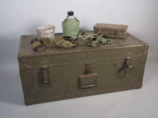 US Army Metall Kiste Transport und Ausrüstung 1945/1946 - Foto 1