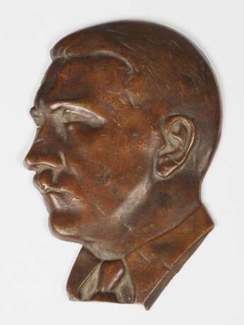 Frühes Adolf Hitler Bronze Wandrelief - monogrammiert "TP" - Foto 1