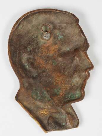 Frühes Adolf Hitler Bronze Wandrelief - monogrammiert "TP" - Foto 2