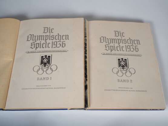 Paar Sammelbilder Alben, Olympia 1936, Band 1 & 2 - photo 2