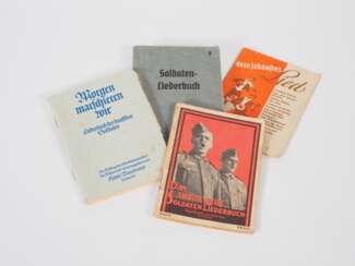 4 x Soldatenliederbuch der Wehrmacht WK2