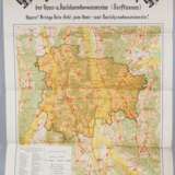 Drittes Reich: Reichsnährstand Bezirkskarte Krumbach, um 1940 - фото 1