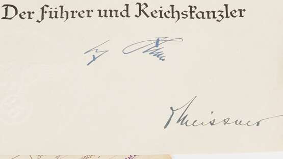 Drittes Reich: Konvolut Dokumente und Verschiedenes - Foto 3