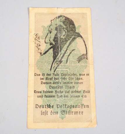 Propaganda Banknote 1000 Mark von Ausführung von 1922 mit Stürmer-Werbung - Foto 1