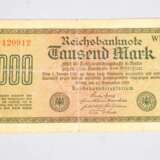 Propaganda Banknote 1000 Mark von Ausführung von 1922 mit Stürmer-Werbung - photo 2