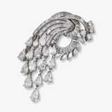 A brooch with diamonds in different cuts - photo 1