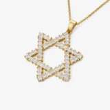 A unique pendant necklace with a diamond-decorated Star of David - photo 1