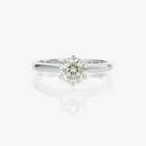 A solitaire brilliant-cut diamond ring - photo 3