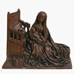 Madonna with sewing basket