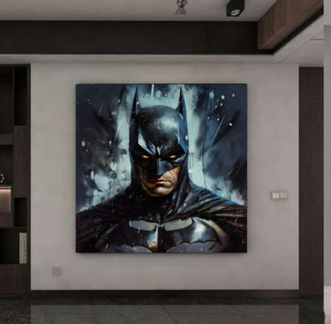Бэтмен во Тьме Евгения Дувакина Canvas on the subframe Acrylic and oil Фантастика Portrait Москва 2024 - photo 4