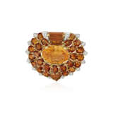 TRABERT & HOEFFER MAUBOUSSIN PAIR OF RETRO CITRINE AND DIAMOND CLIP-BROOCHES - фото 5