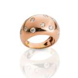 Rosegold-Ring mit Brillanten, - photo 1