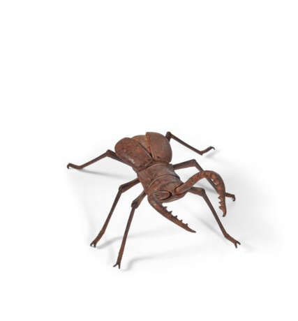 A GROUP OF FOUR IRON ARTICULATED MODELS OF INSECTS, JIZAI OKIMONO - photo 4