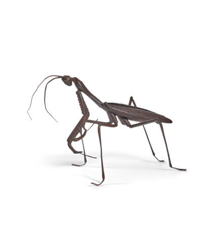 A GROUP OF FOUR IRON ARTICULATED MODELS OF INSECTS, JIZAI OKIMONO - фото 8