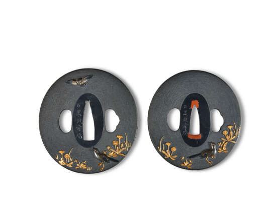 TWO SHAKUDO TSUBA - фото 1