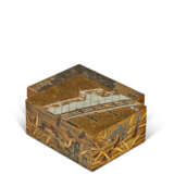 A SMALL GOLD LACQUER 'UJI BRIDGE' BOX AND COVER, KOBAKO - photo 3