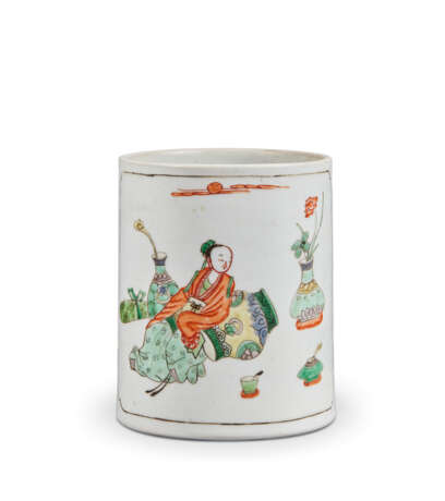 A FAMILLE VERTE BRUSH POT - фото 1