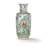 A FAMILLE VERTE ROULEAU VASE - Foto 3