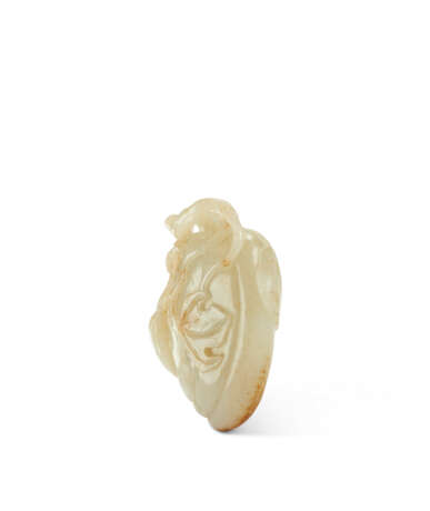 A PALE CELADON AND RUSSET JADE GOURD - photo 2