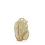 A PALE CELADON AND RUSSET JADE GOURD - photo 4