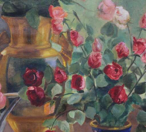 Натюрморт с розами и тюльпанами Early 20th century г. - фото 3