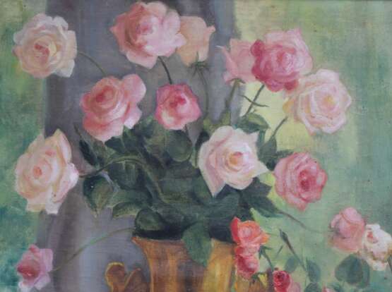 Натюрморт с розами и тюльпанами Early 20th century г. - фото 5
