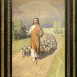 Иисус Христос и овцыРелигиозный мотив Early 20th century г. - фото 1
