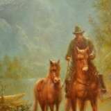 Landscape with a horseman 21th century - photo 3