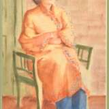 Painting Portraits of parents by Jans Roberts Tilbergs watercolor Early 20th century - photo 12