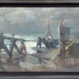 Fishermen Tempera Early 20th century - photo 1