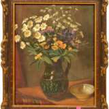 Still life with meadow flowers and plate Early 20th century - Foto 1