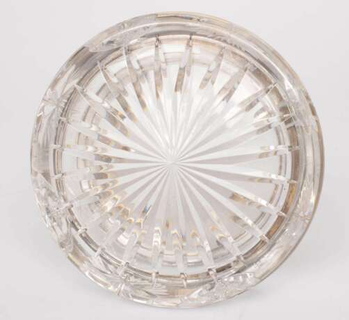 Crystal ashtray with silver finish and engraving Crystal Early 20th century - photo 4