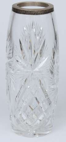 Crystal vase with silver finish Glas Early 20th century - Foto 2