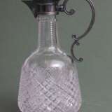 Crystal Art Nouveau decanter with silver finish 84th proof Crystal 19th century - photo 4